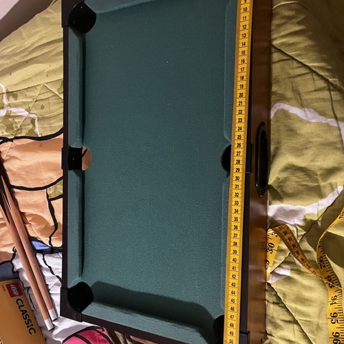 Tabletop billiards like new, small size