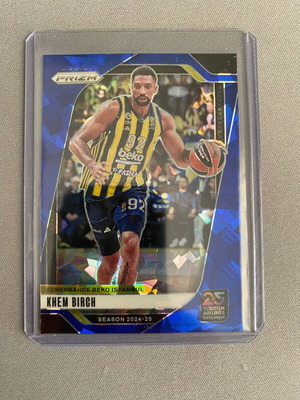 Khem Birch 2024-25 Panini Prizm Euroleague #60 Blue Ice Prizm card new