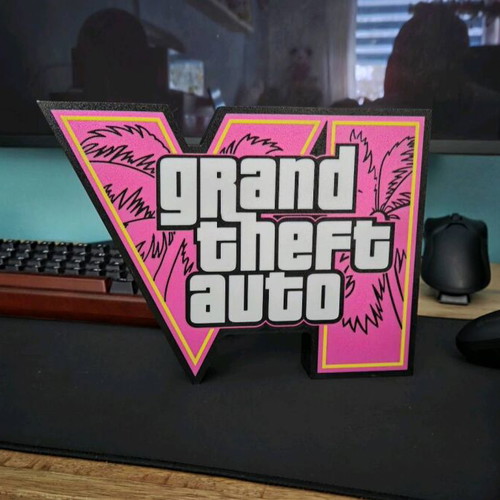 GTA 6 LED Lightbox Gaming Decor new