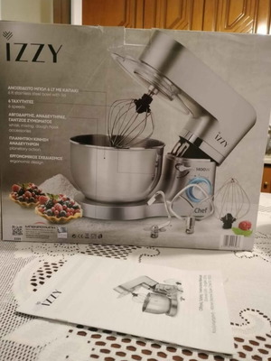 Izzy Chef 1400W kitchen machine with 6L stainless steel bowl