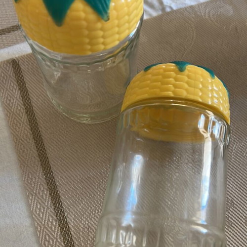 Glass kitchen jars like new, set of two for sweet, sugar, coffee storage
