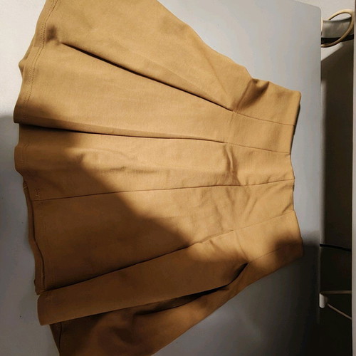 Pleated skirt shorts brown new size S