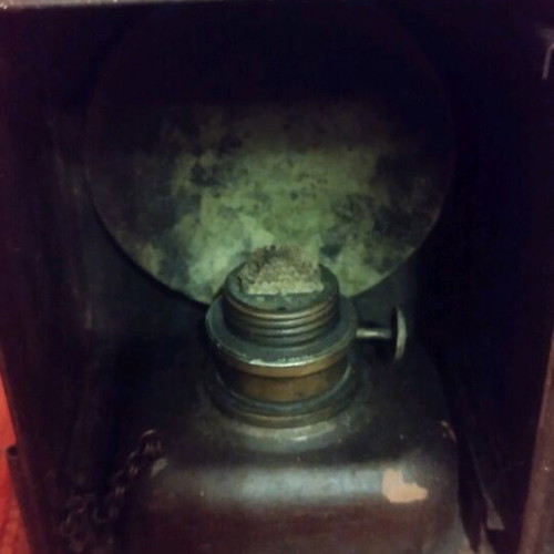 Old kerosene lantern like new, railway type