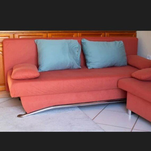 Sofas used, set of two with storage and sofa bed function
