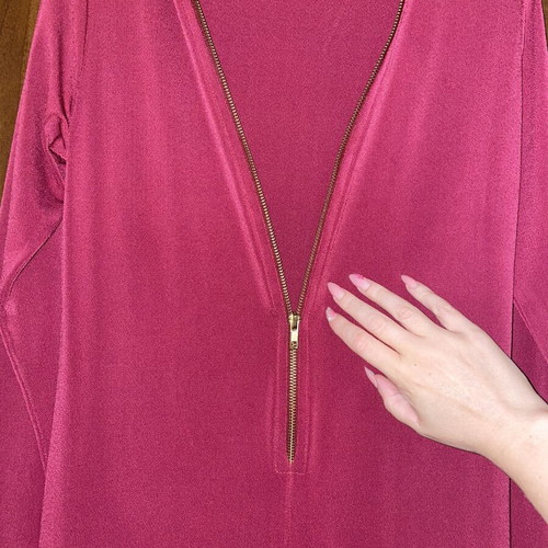 No Stress maxi dresses, pack of 2, front zipper, slit hem