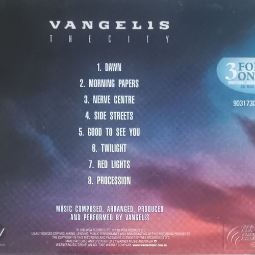 Vangelis The City CD used, electronic