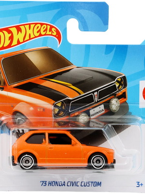 Hot Wheels 73 Honda Civic Custom καινούργιο (πορτοκαλί)