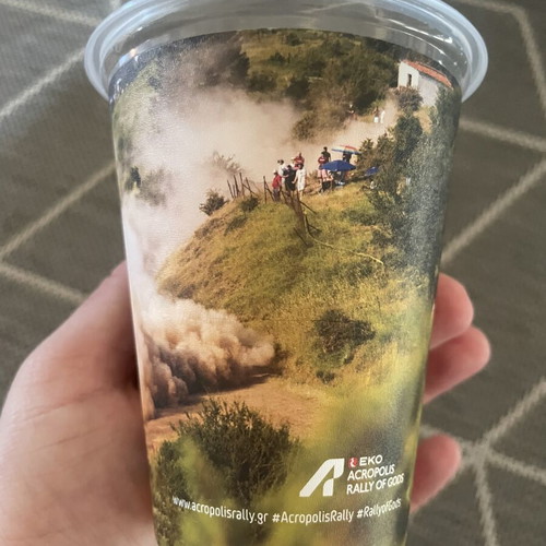 EKO Acropolis Rally of Gods 2026 Reusable Cup like new, official WRC merchandise