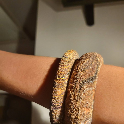 Bracelets like new, set with various designs and colors
