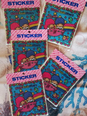 Vintage Sanrio Little Twin Stars stickers NOS 1987