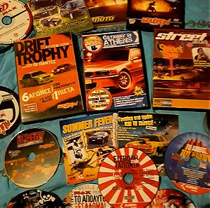 Σπανια συλλογή απο DVD(Max power,Burn out,XL)Street racing cars and moto -18τμχ