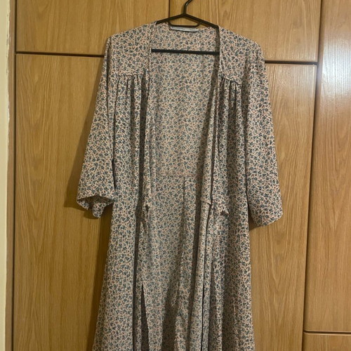 Helmi mini dress like new, pink with blue flowers, size M