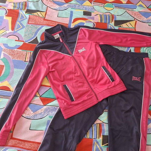 Everlast tracksuit for girls 158 cm, pink and dark blue