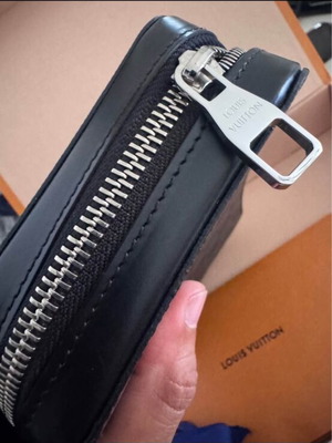Louis Vuitton Zippy XL canvas leather wallet clutch, black