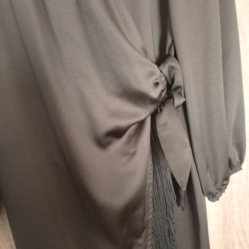 Desirée satin dress like new, size L, black