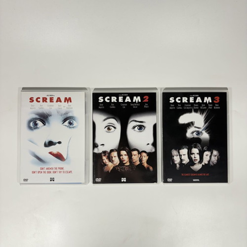 Scream Trilogy DVD used with English subtitles