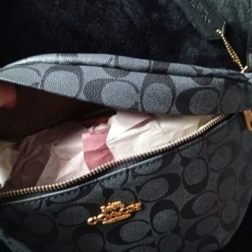 Coach waist bag new, unisex, gray color