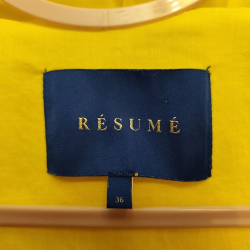 Résumé yellow dress size S with lining