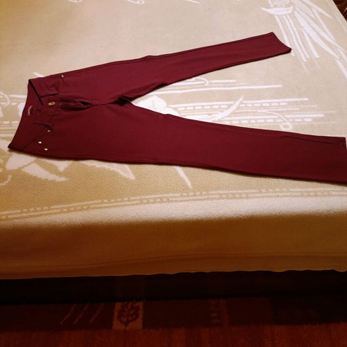 Bordeaux Pants obiettivo No 44 like new, waist measurement 34
