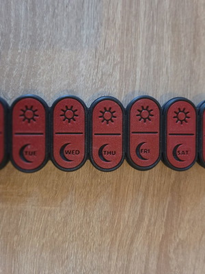 Pill box 7 days morning and night new