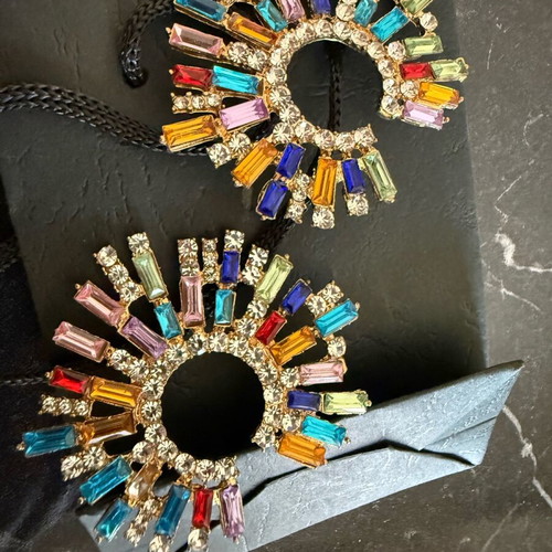 Multicolor earrings with stud new