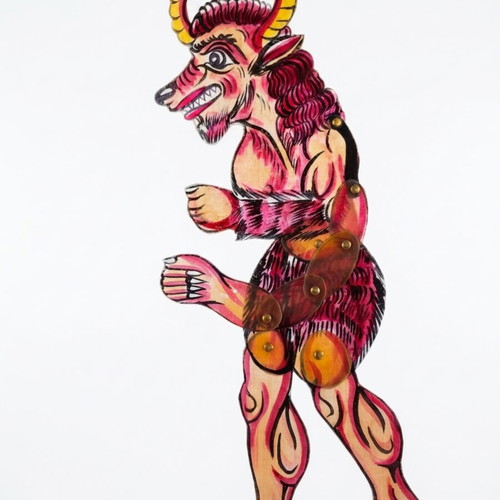 Minotaur Handmade Shadow Theater Figure 67 cm like new