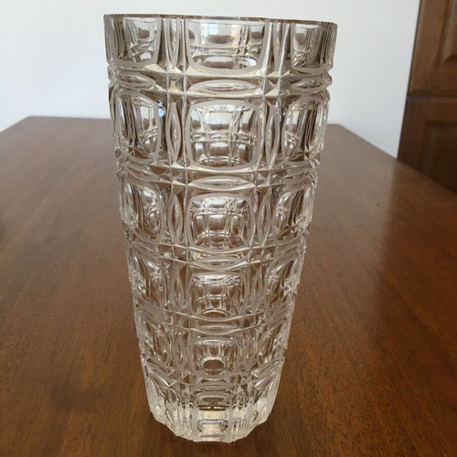 Crystal vase vintage 1980s like new