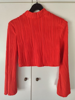 Shein red crop top like new, size M