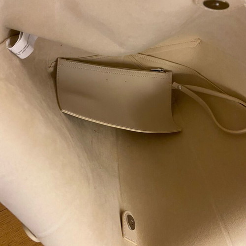 Shoulder bag painted large capacity with wallet new, beige