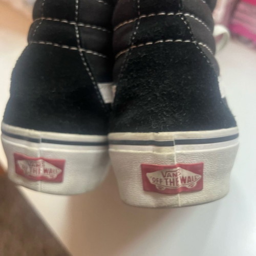 Vans flatform leather shoes in very good condition, size 39, black