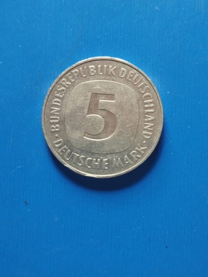 5 Mark coin used