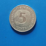 5 Mark coin used