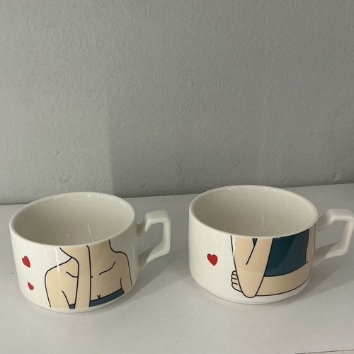 Teapot with Two Cups New Pop Art Design