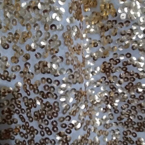 Papaya top XL-XXL with gold sequins like new