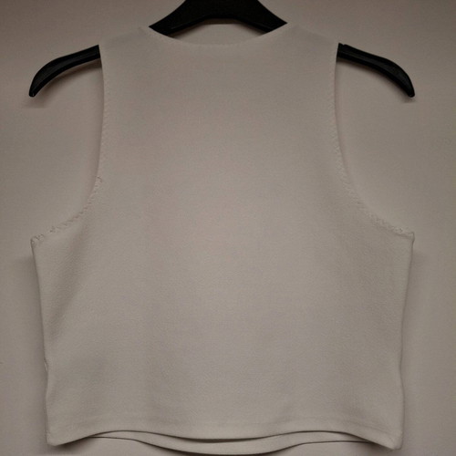 H&M White Top with Chest Cutout like new, size M