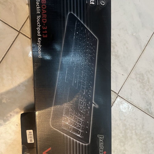 Perixx Periboard-313 Wired Backlit Touchpad Keyboard new