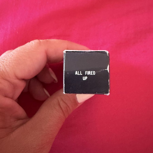 Mac Retro Matte Lipstick used, shade All Fired Up