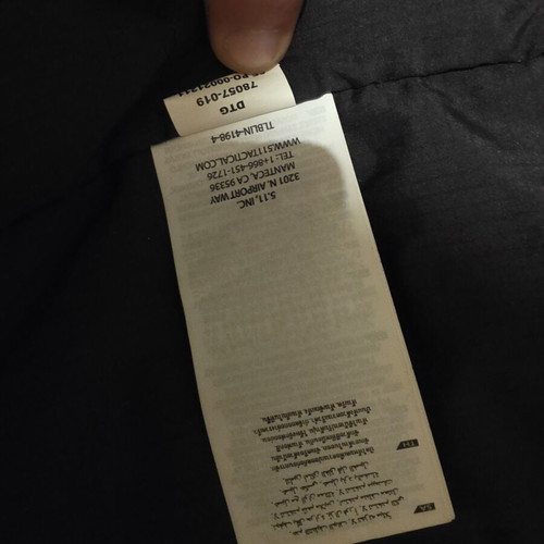 5.11 Tactical insulated jacket, black, XL