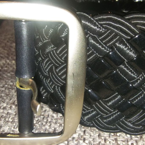 Artisti italiani vintage belt used, 95cm, leather and fabric