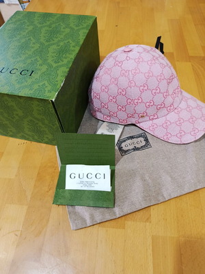 Gucci cap pink new, size M