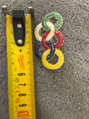 Olympic Games embroidered patch, authentic