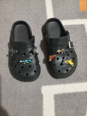 Clogs like new, black, size 36, with clip
