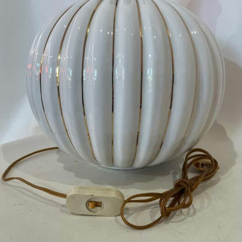 Vintage porcelain Mid Century table lamp 34x23 cm