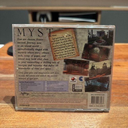 Myst PC like new, Jewel Case edition