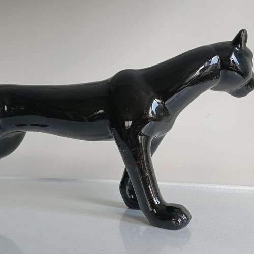 Porcelain panther statue like new, 30 cm