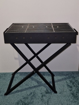 Camping grill new, foldable with large 30x80cm cooking area
