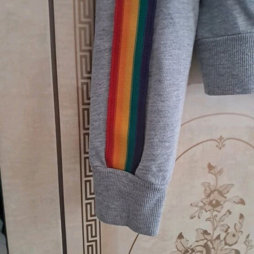 Fleece zip-up jacket used, gray, sizes L and XL