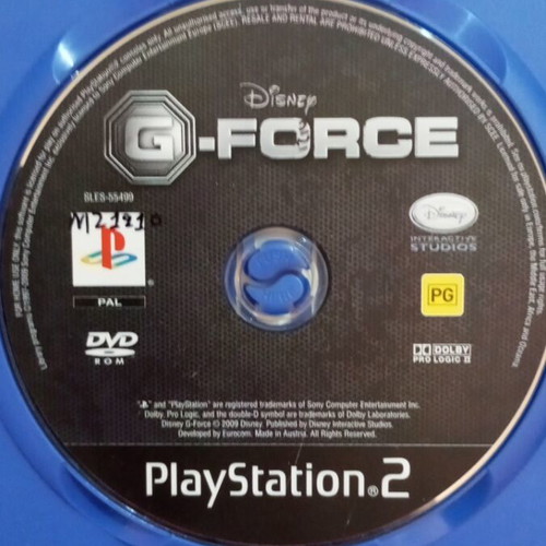 PlayStation 2 G-Force game used, complete with manual