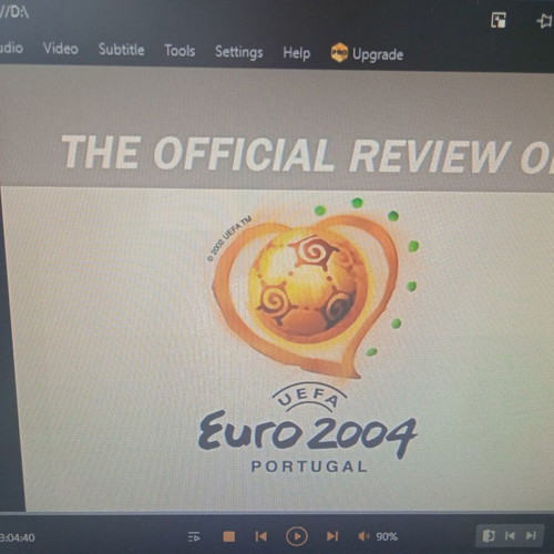 UEFA Euro 2004 Official Review DVD like new, authentic