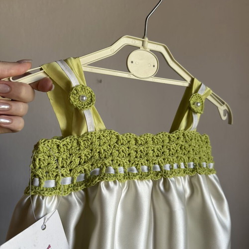 Vanilla Magnolia Boutique Baby Dress 12-18 Months Handmade